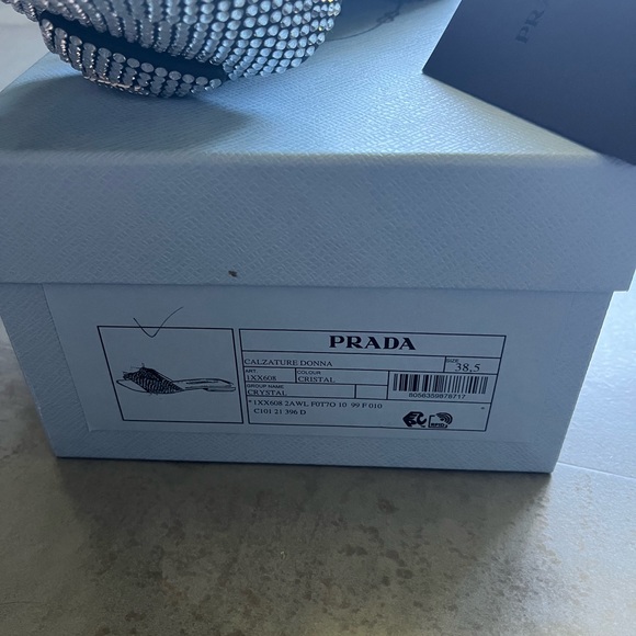Prada Crystal Flats slides sandal - Picture 5 of 6